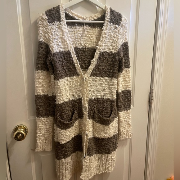 Free people Rugby striped Boucle Sweater - Picture 2 of 7